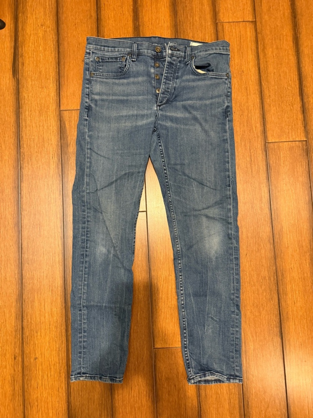 rag & bone Slim Fit Men's Jeans in Faded Blue 31x30